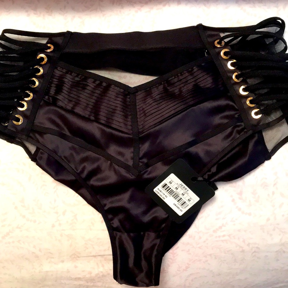 NWT Honey Birdette Jerry Black Brief - Size M